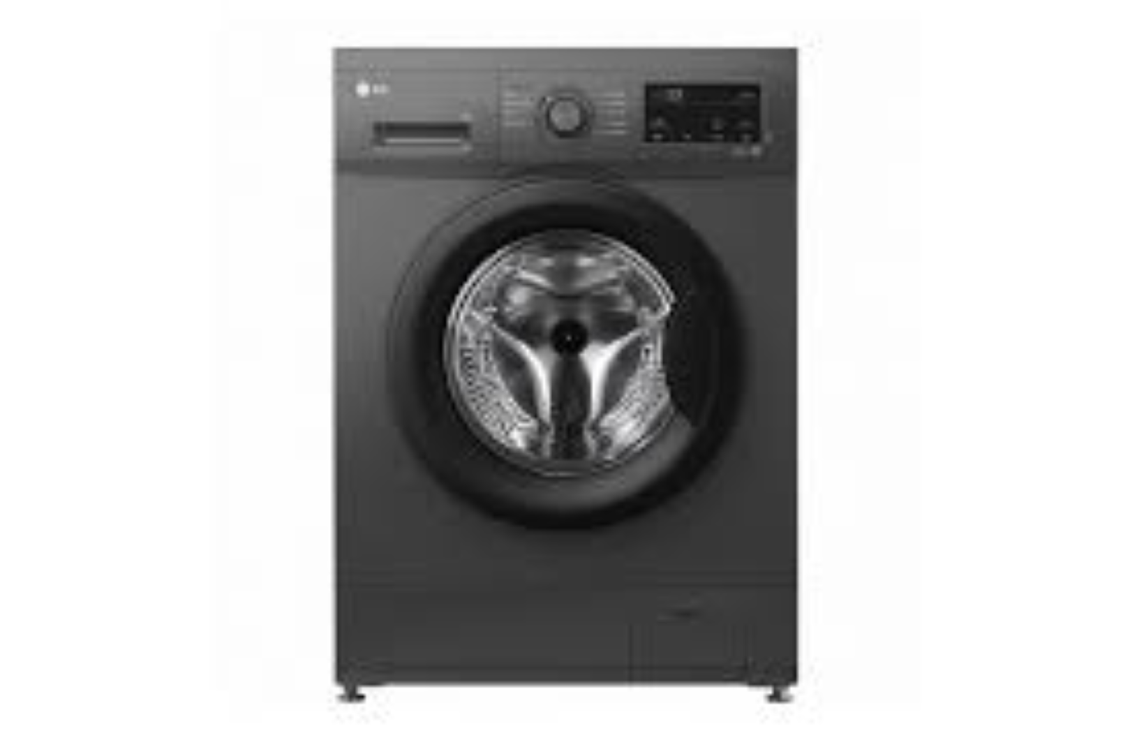 LG F4J3TYG6J-8kg   Washer with Steam - BLACK